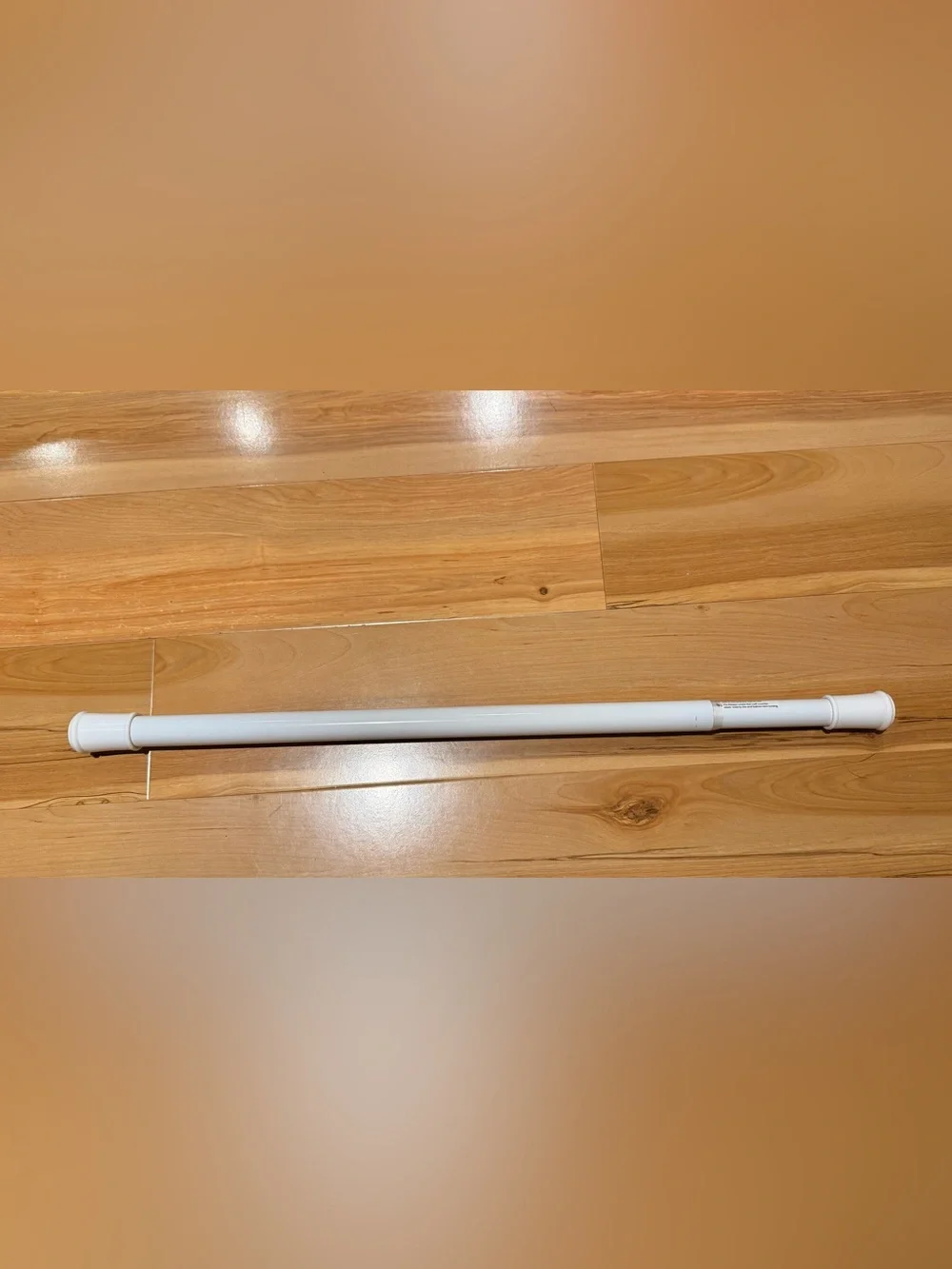 White Closet Tension Rod - Versatile Home Storage Organizer